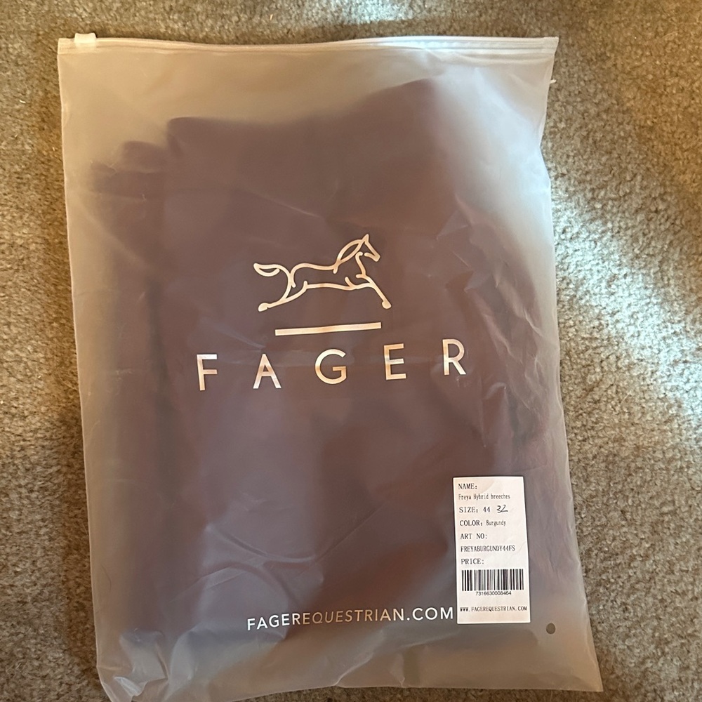Fager Equestrian FS Breeches 44/32